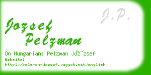 jozsef pelzman business card